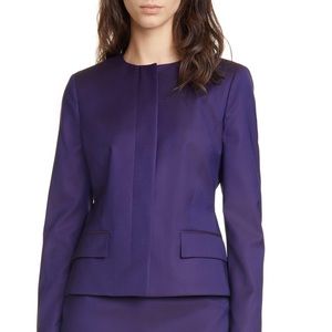 Boss by Hugo Boss Purple Jamaren Wool Suit Jacket